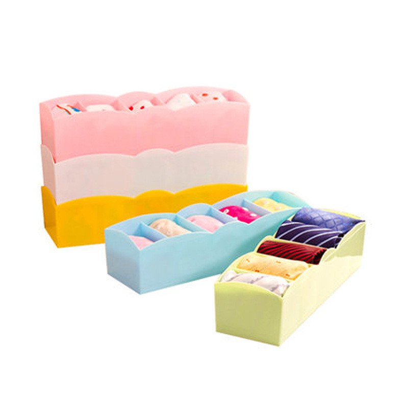 Hộp nhựa, khay nhựa đựng đồ gia dụng đa năng 5 ngăn nhỏ,đồ dùng tiện dụng cho gia đình và văn phòng