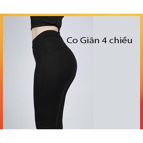 Quần Legging Nữ, Quần Legging Nâng Mông Che Bụng Hàng Loại 1 Chất Cotton Co Dãn 4 Chiều (Ảnh Thật Và Video Tự Quay)