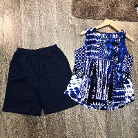 Bộ lanh áo ba lỗ quần cotton
