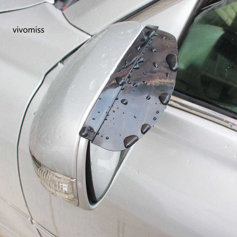 VVMS♥2Pcs/Set Universal Flexible Car Rearview Mirror Rain Shade Rainproof Blades