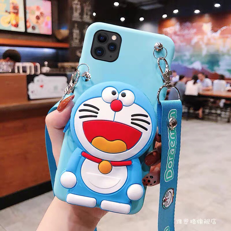 Ốp lưng iphone Aistore mẫu Doremon và Pikachu điện thoại 6 6s 7 8 plus x xs xr 11 pro max se2