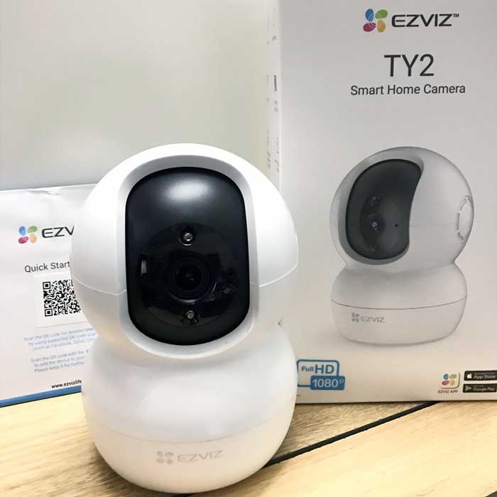 Camera EZVIZ TY2 1080P (2MP siêu nét )- Camera quay quét 360 - Đàm thoại 2 chiều - Hỗ trợ thẻ nhớ - Hàng chính hãng