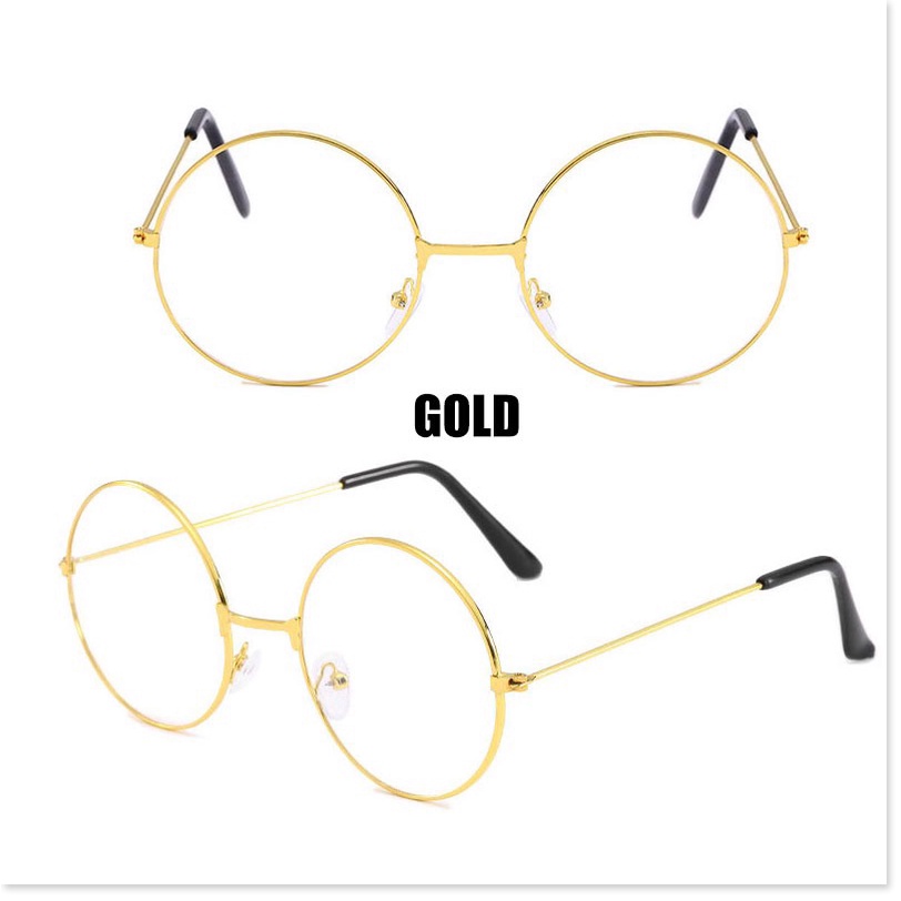 Kính mắt gọng tròn kim loại phong cách Harry Potter