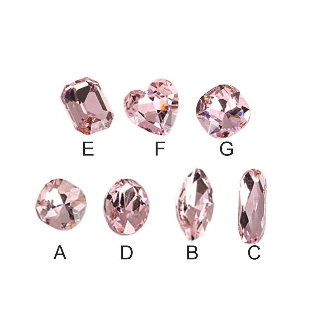 Bộ 10 Hạt Đính Trang Trí Móng Tay Hình Giọt Nước Đính Đá Sang Trọng