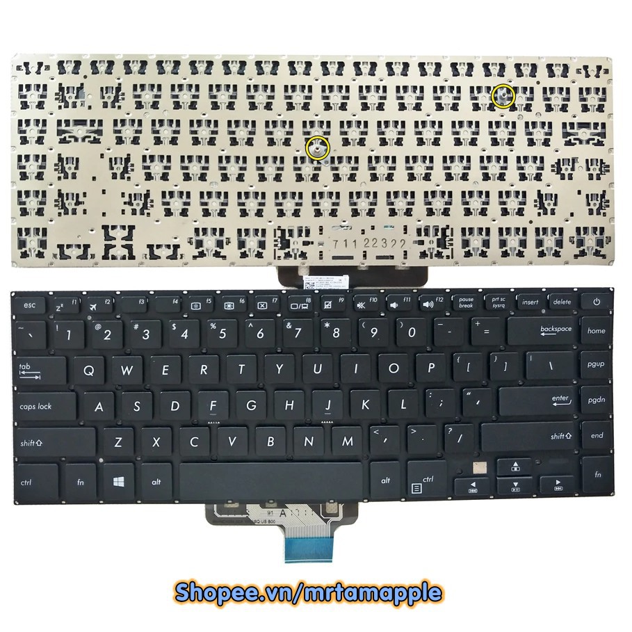 (KEYBOARD) BÀN PHÍM LAPTOP ASUS S510 dùng cho VivoBook S15 A510 A510U S510U S510UA S510UR S510UN S510UQ X510UA