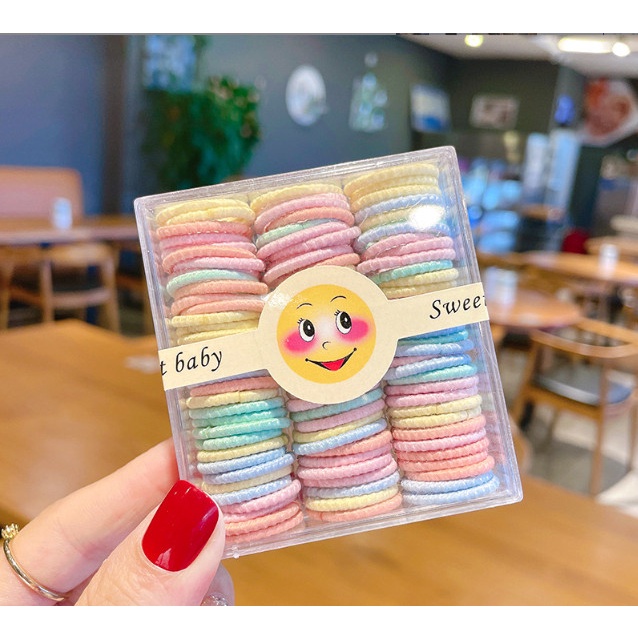 Dây chun cột tóc nhiều màu dễ thương cho bé gái - JJ Kids