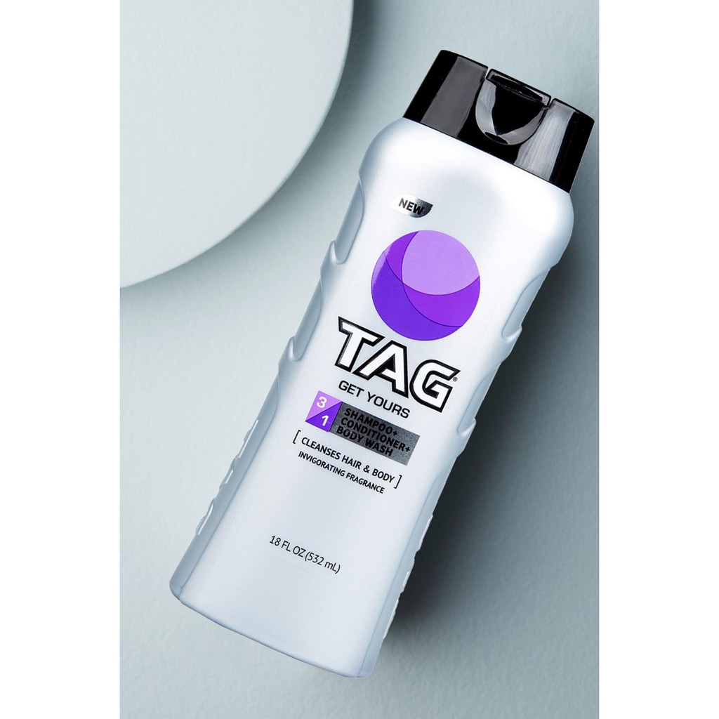Sữa Tắm Gội Tag 3-In-1 Wash Get Yours 532ml