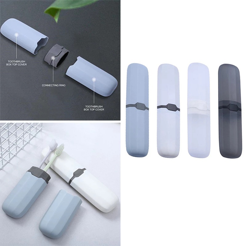 Hộp đựng bàn chải đánh răng/kem đánh răng/bút chì/dụng cụ nhà tắm tiện lợi khi đi du lịch