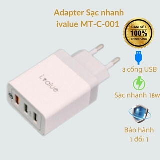 Củ sạc nhanh Quick Charge 3.0 18W, Cốc sạc