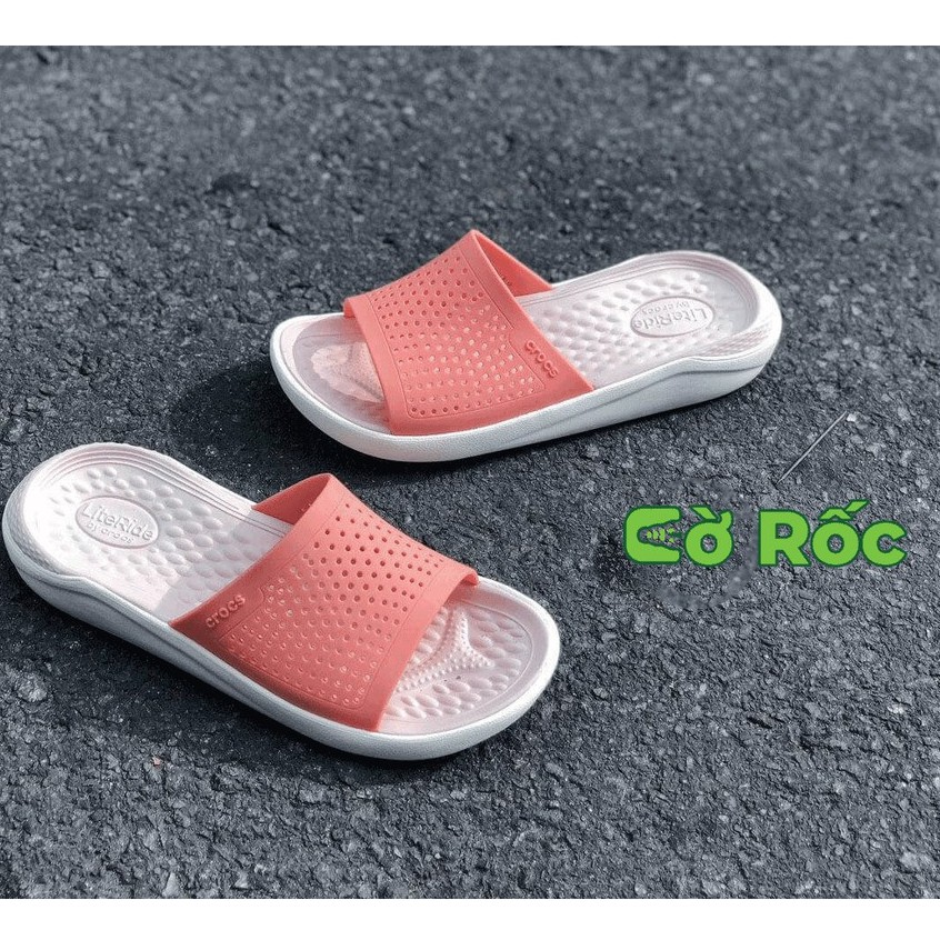 Dép lê cross literide quai ngang hàng xuất khẩu full box cho Nam Nữ đủ 8 màu, 8 size