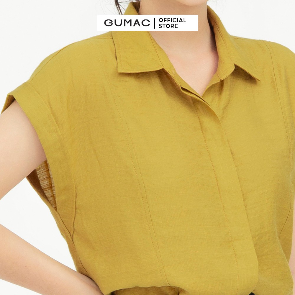 [Mã WABRGUSBD2 giảm 10% tối đa 50k đơn từ 250k] Áo kiểu nữ sách nách GUMAC from rộng công sở AB578 | BigBuy360 - bigbuy360.vn