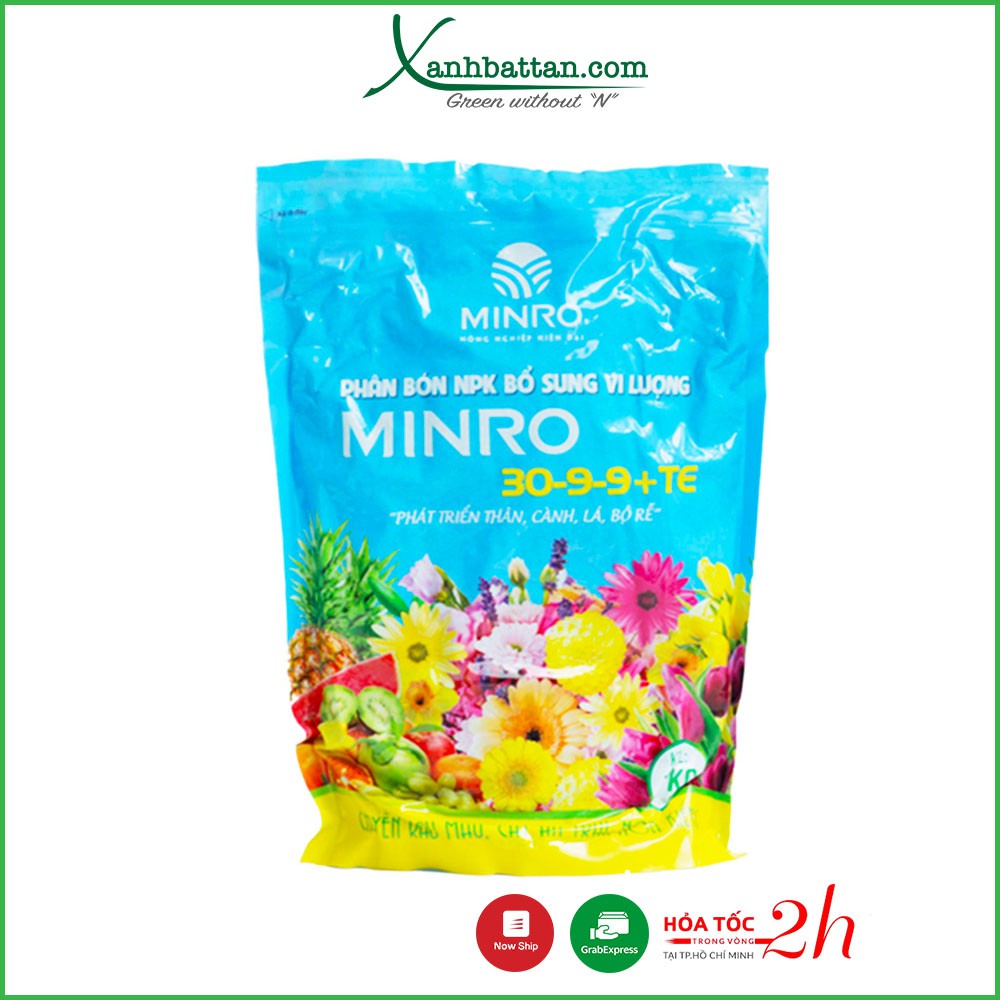 Phân Bón NPK Minro 30-9-9 Túi 1 KG