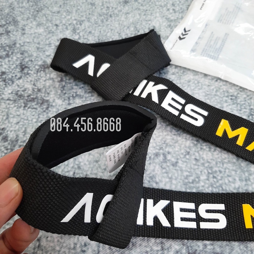 Dây kéo Lưng Lifting Straps hỗ trợ tập thể hình ĐenSport, Dây kéo lưng tập Gym AOLIKES