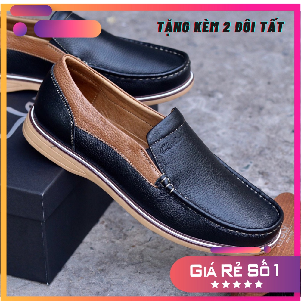 Giày lười nam da bò Clark grand - giày nhập khẩu Thái Lan Full hộp , mã sản phẩm CL05