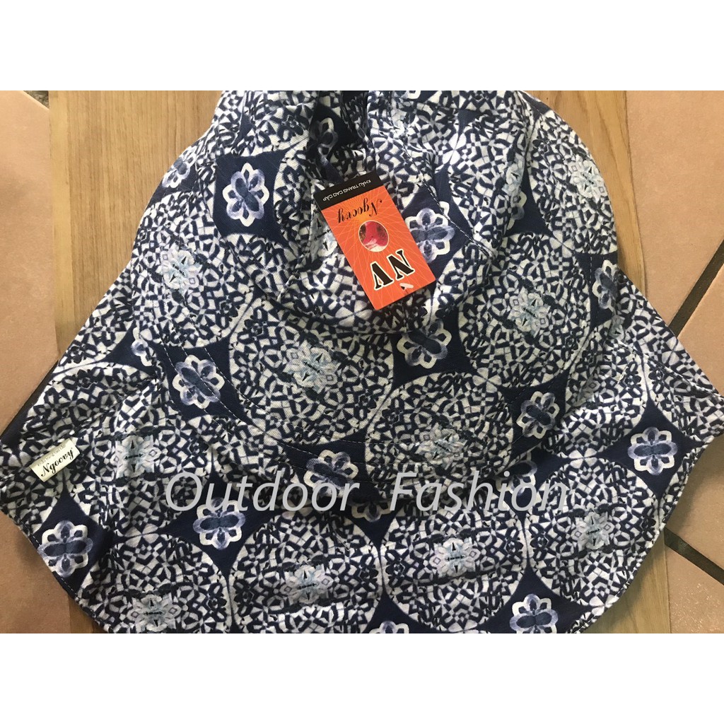 Nón chống nắng vải thun vành to rộng loại dán