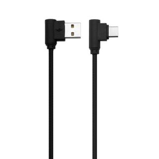 Nylon braided USB Cable Lightning/Micro USB 90 Degree Right Angle Male Data Sync and Fast Charging