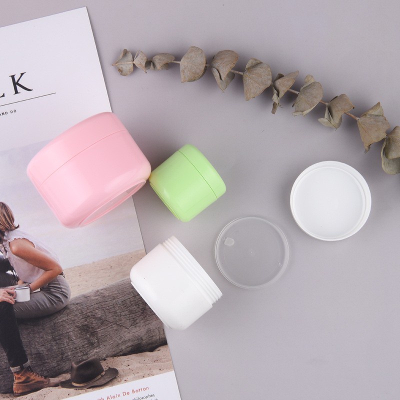 [Hàng mới về] Hộp nhựa tròn đựng hạt cườm / mỹ phẩm / kem dưỡng móng tay đa năng