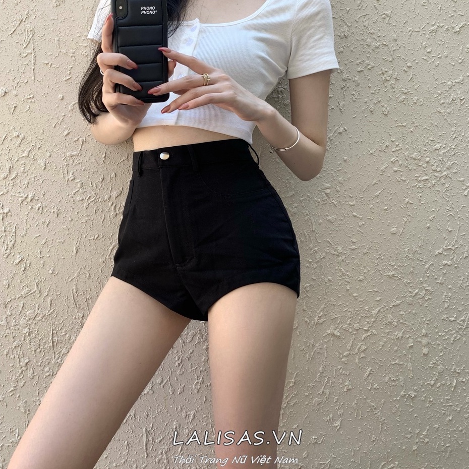 Quần Short Nữ Lưng Cao Dáng Ôm Gợi Cảm Thời Trang Hàn Quốc | BigBuy360 - bigbuy360.vn