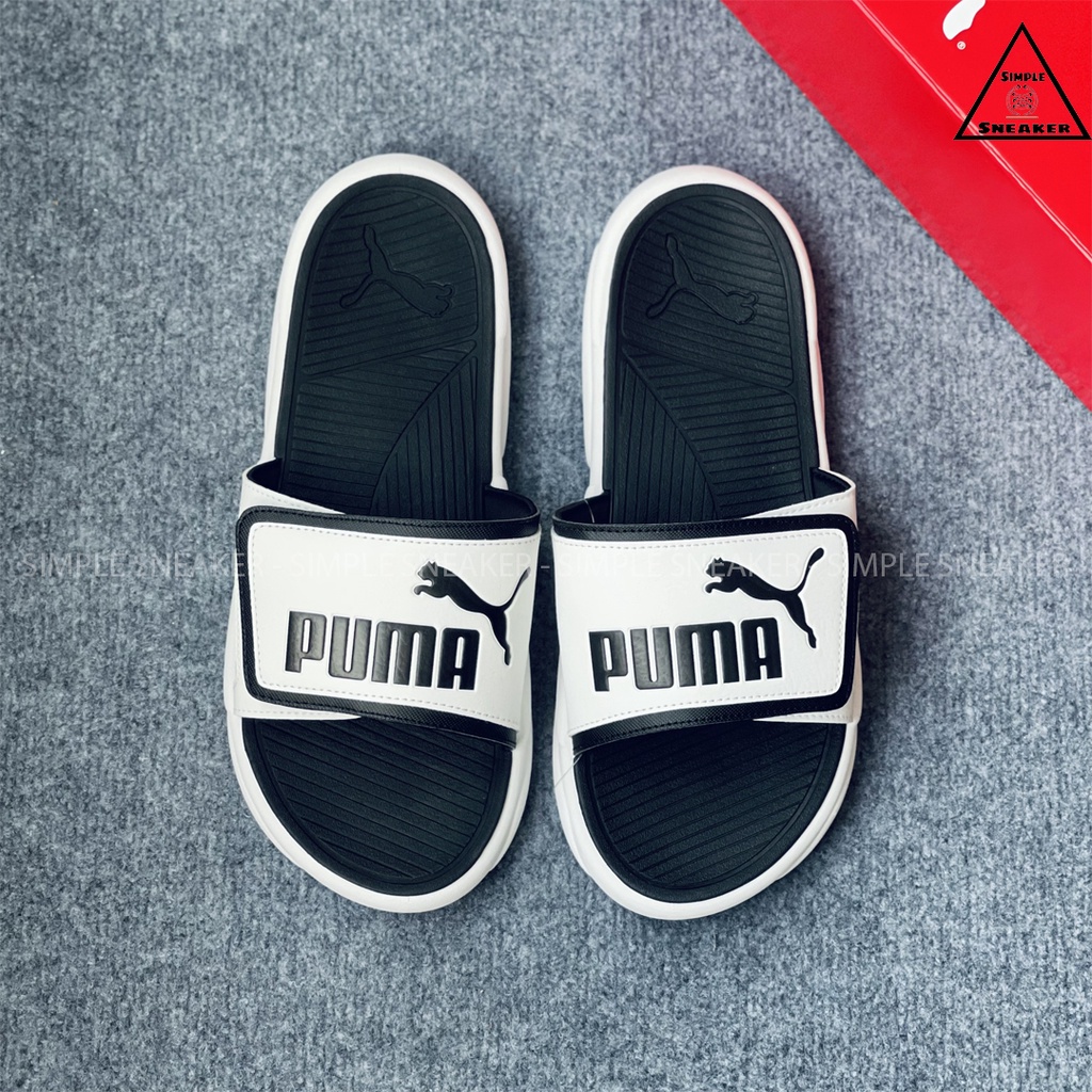 Dép Puma Royalcat Comfort Chính Hãng🔴SIMPLE SNEAKER🔴Dép Quai Ngang Puma Royalcat Quai Dán