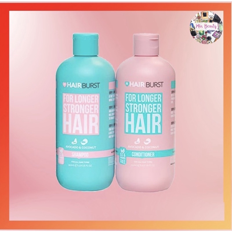 Cặp Dầu Gội Xả Hairburst 350ml , Cặp Dầu Gội Đầu Hairburst Hồng Xanh giúp mọc tóc chống rụng tóc