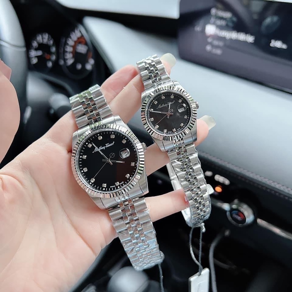 ĐỒNG HỒ CẶP MATHEY-TISSOT MATHY II QUARTZ BLACK DIAL
