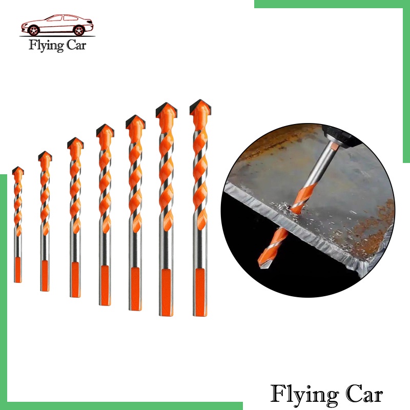 [Lzdjfmy2] Set 7 Mũi Khoan Xoắn Chuyên Dụng Cho Đục Lỗ Đá Hoa Cương / Gốm