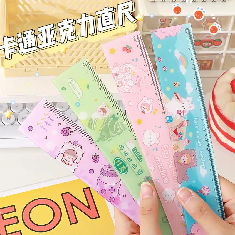 Thước kẻ học sinh, thước kẻ hình hoa tulip hot hit cực xinh