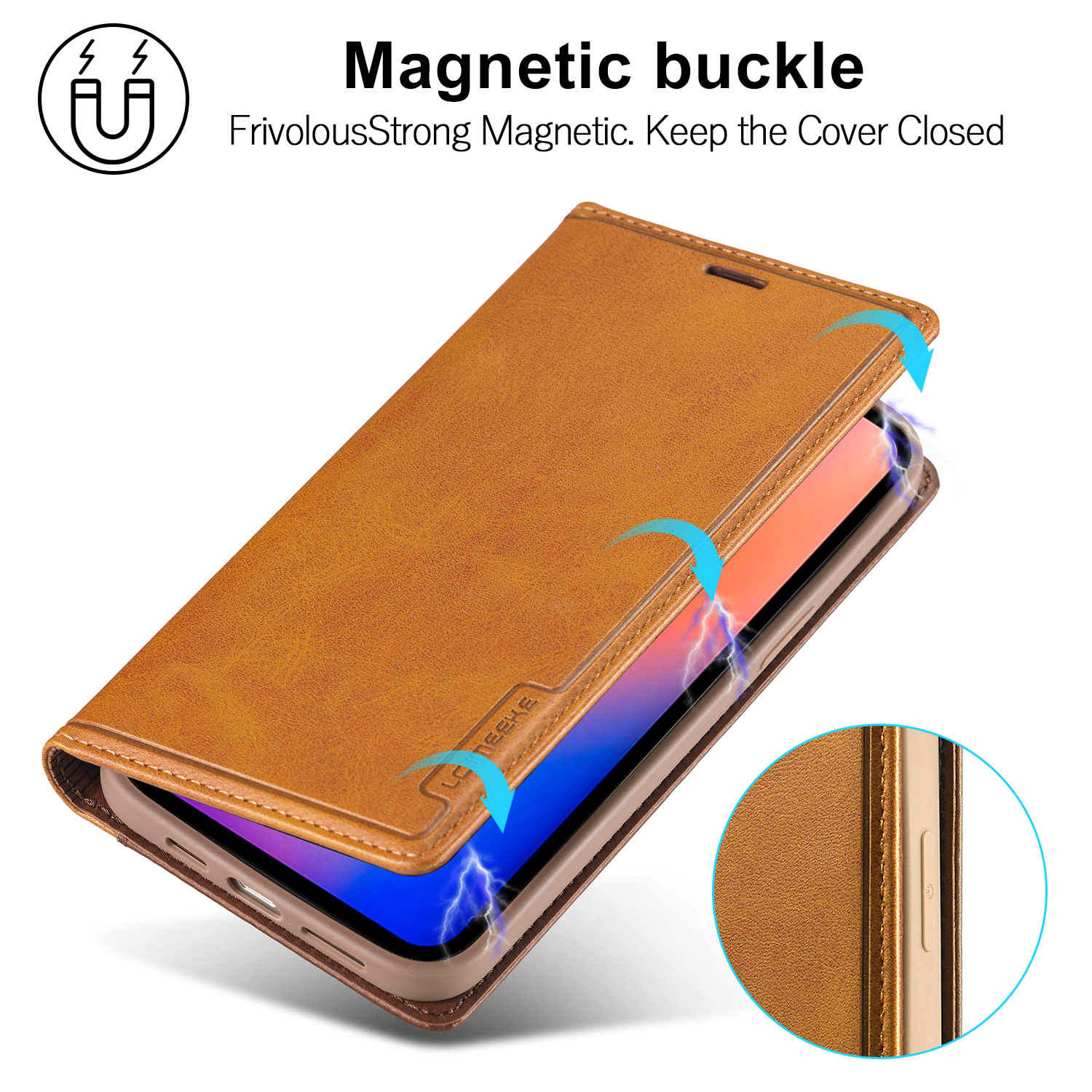 iPhone 12 Pro Max 12  11 XS Max XR 6 7 8 Plus SE 2020 Luxury Genuine Leather Slim Business Flip Wallet Stand Holder Case Cover