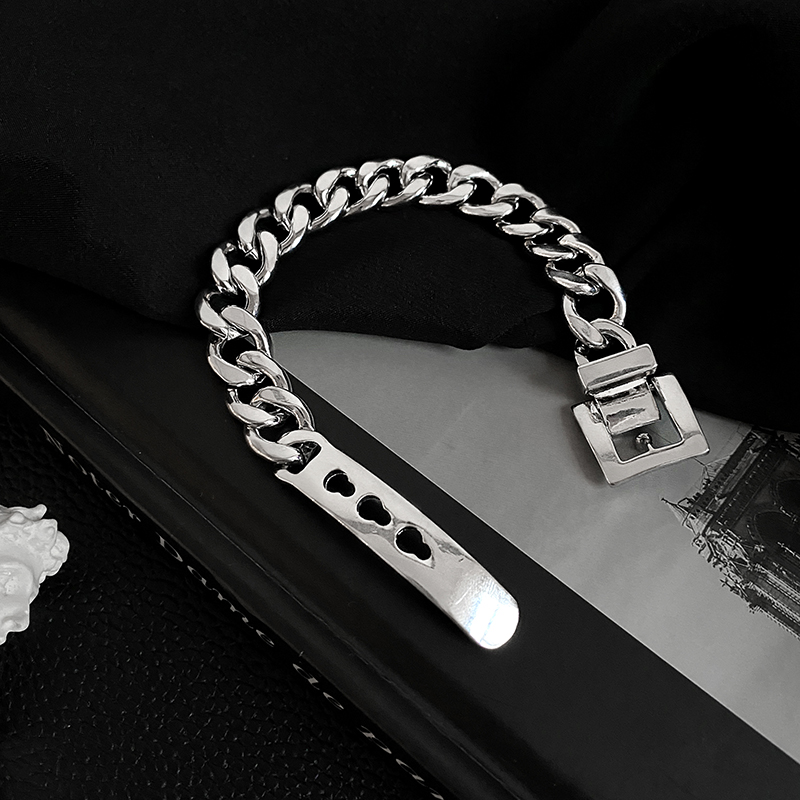 Vòng Tay Kim Loại Thiết Kế Đơn Giản Thời Trang