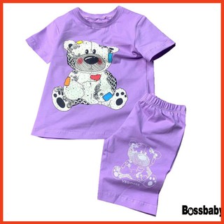 Combo 3 bộ áo quần cho bé gấu nhiều màu,bộ bé gái từ 6kg-29kg.bdbg30. .