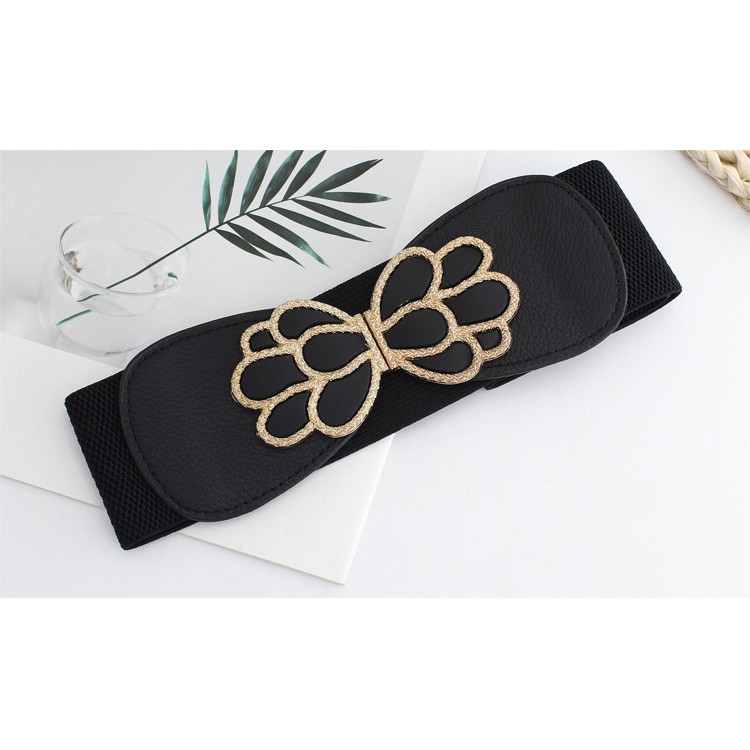 Thắt lưng bản to khóa nơ dễ thương