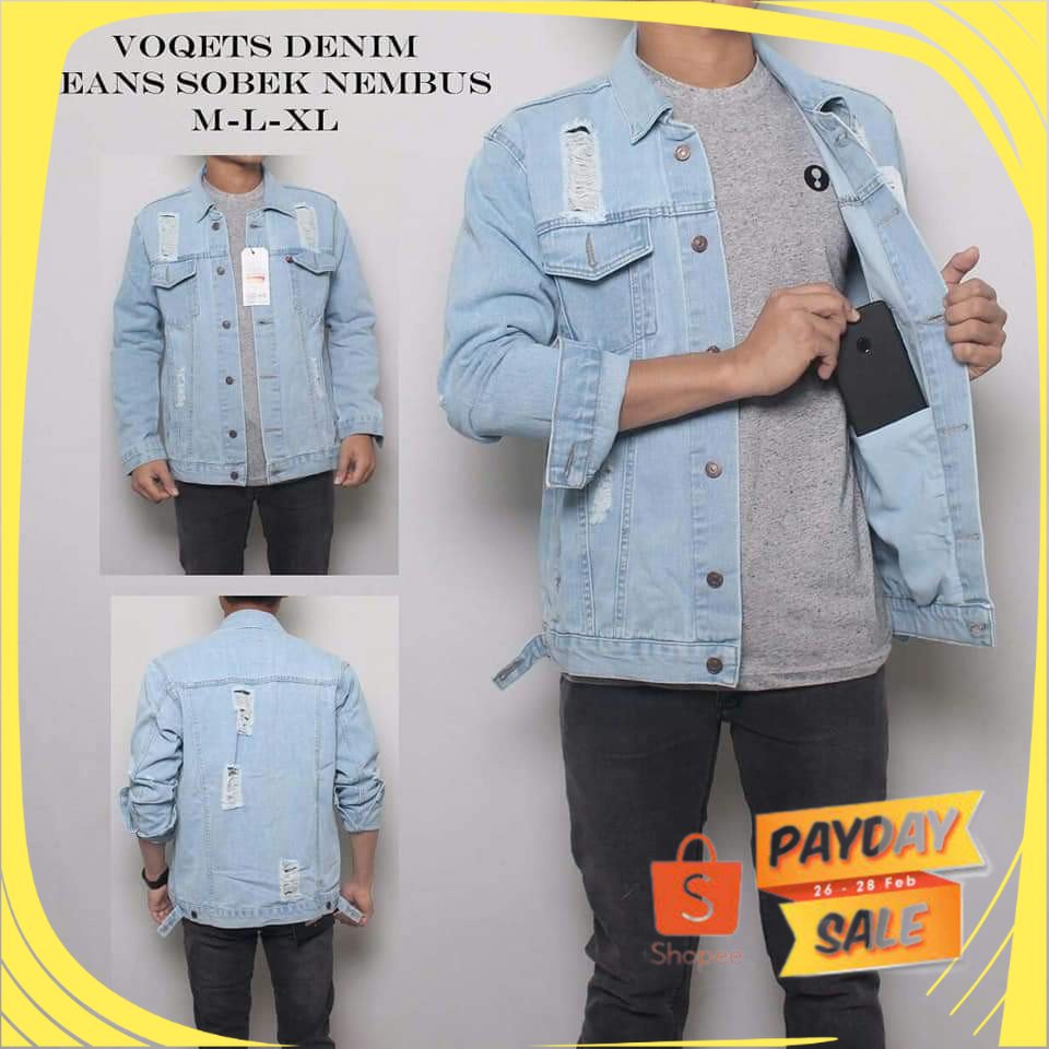 Áo Khoác Jean DENIM Mẫu Mới / Áo Khoác Jean Casul Road PROPER TOP / Hàng Mới Dành Cho Bạn Nam Và