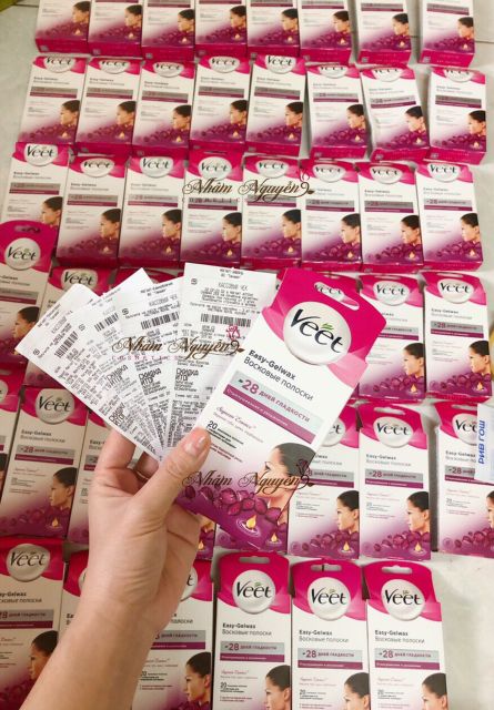 Miếng Wax Veet Triệt Lông Mặt và Tẩy Ria Mép 20 Miếng | BigBuy360 - bigbuy360.vn