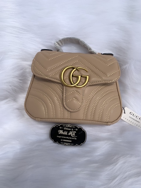 Túi da mềm sz 22 kèm ảnh thật còn màu nâu