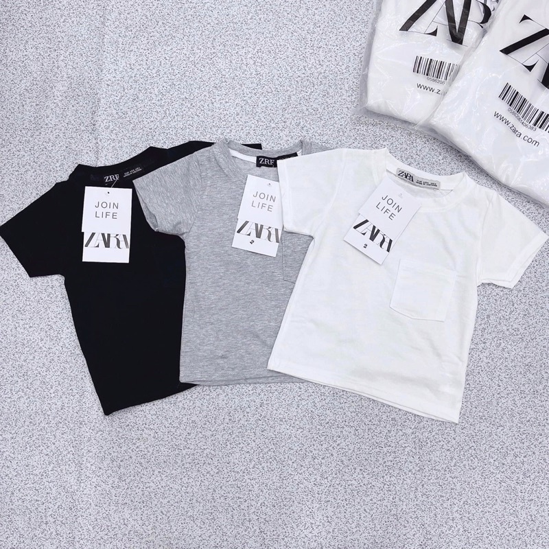 Set 3 áo thun Zara bé trai xuất dư