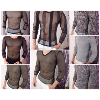 Áo thun lưới nam tay dài Qc001