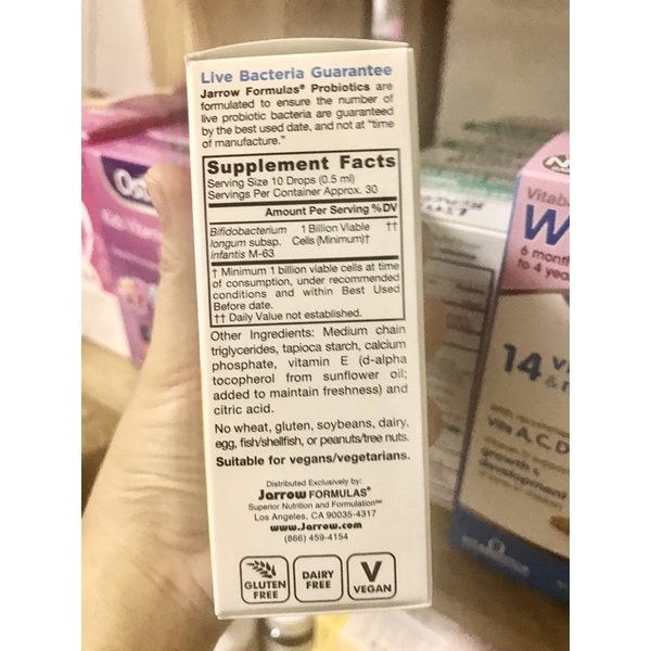 Men đẩy đờm Jarro Dophilus - Mỹ [Mẫu mới]