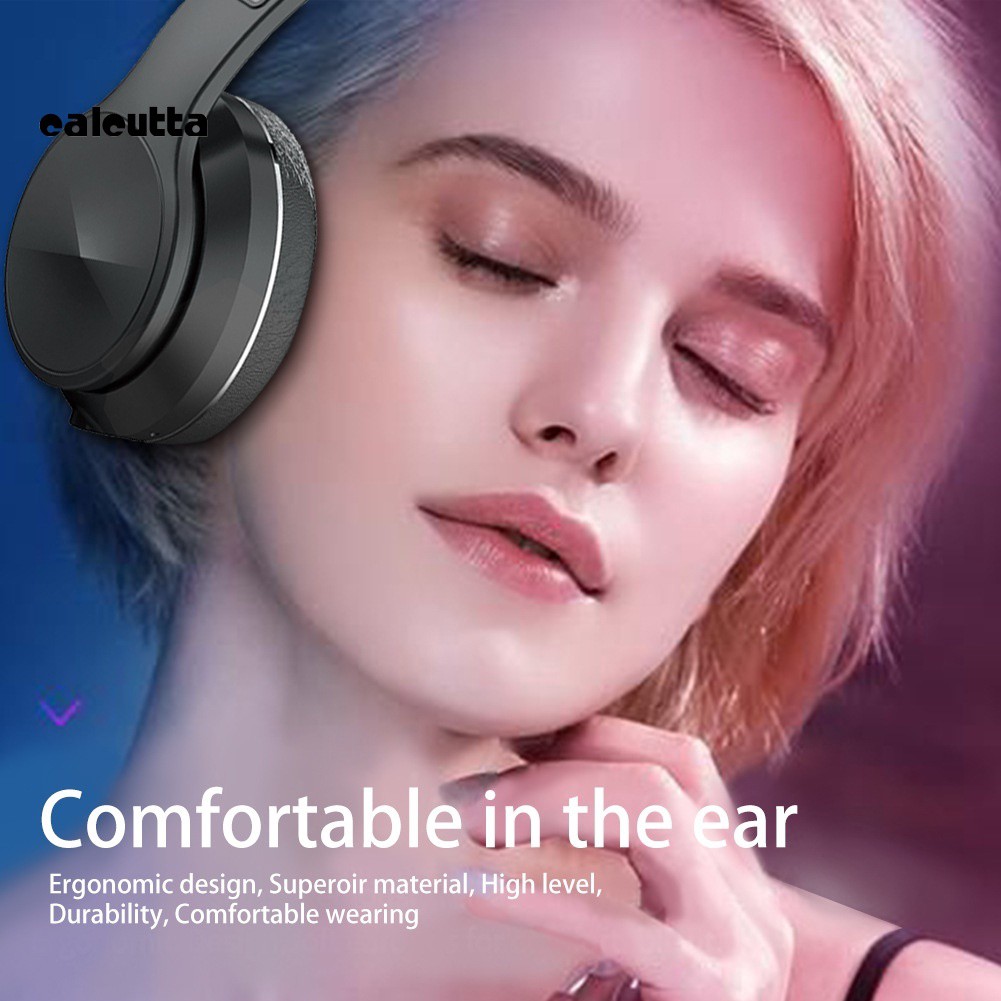 ✡YYS✡Over Ear Bluetooth 5.0 Stereo Bass Music FM Wireless Headphone Sports Headset