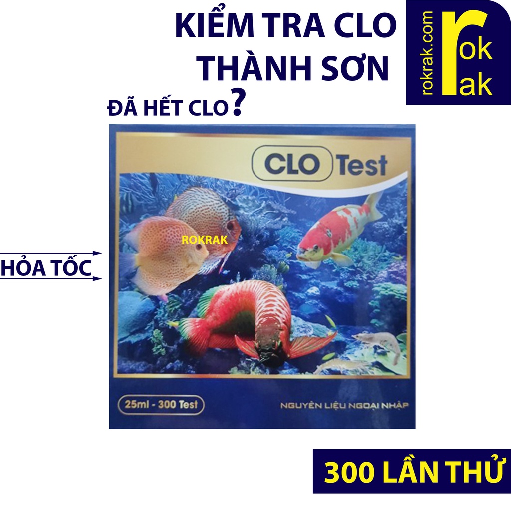 Kiểm tra CLO trong nước TEST KIT Thành Sơn đánh giá mức an toàn của nước nuôi cá