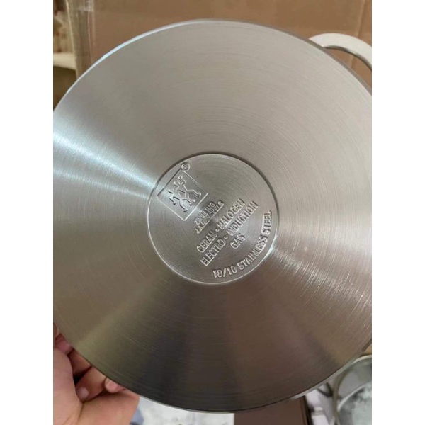 Nồi inox Zwilling vung kính, 20cm