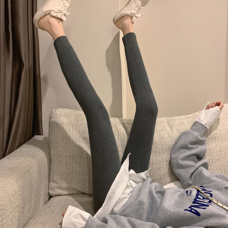 Quần legging co giãn ôm dáng phong cách mùa thu năng động cho nữ