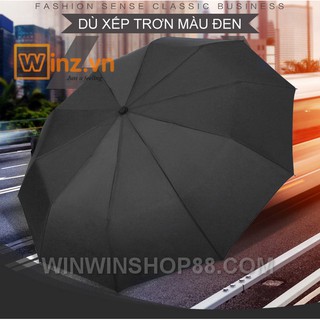 Dù xếp trơn màu đen Thái Lan Andhere