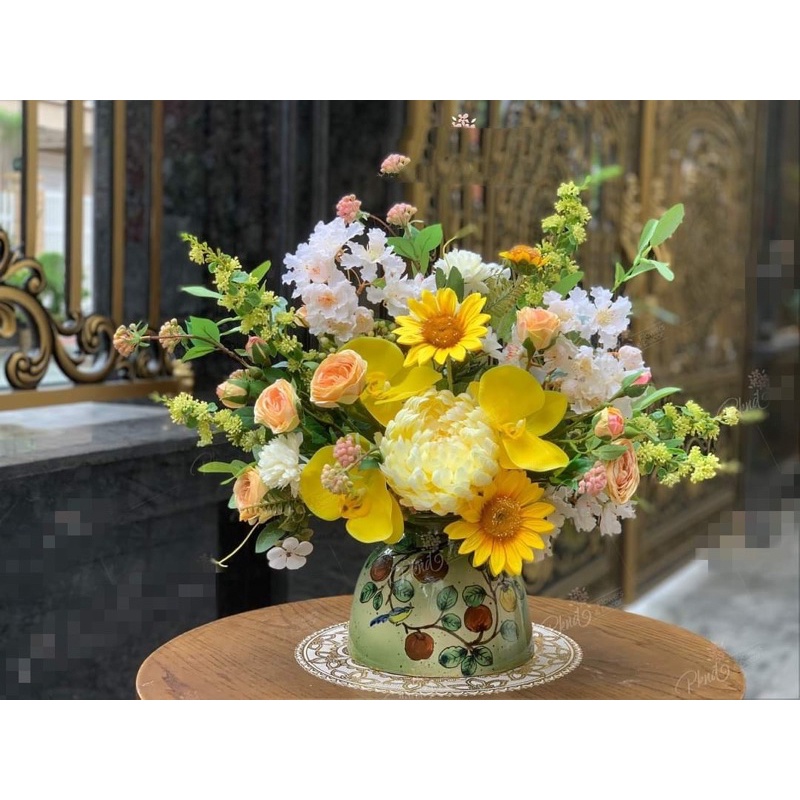 VÒ TRÒN VẼ TAY HOẠ TIẾT - GỐM BÁT TRÀNG - ANVY CERAMICS