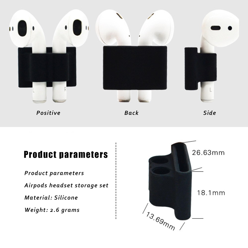 Phụ kiện silicone giữ chống thất lạc cho tai nghe Apple Airpods | BigBuy360 - bigbuy360.vn
