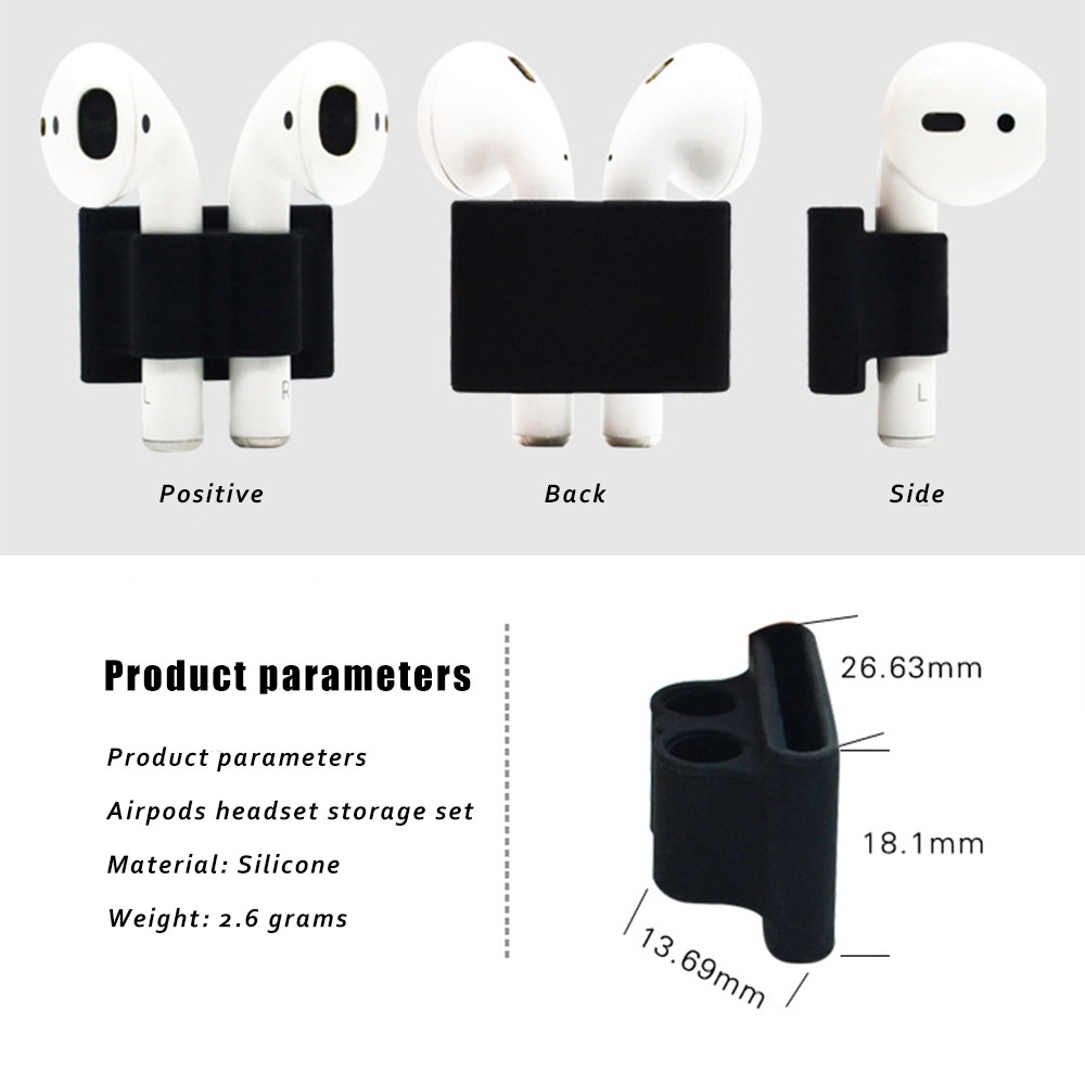 Phụ kiện silicone giữ chống thất lạc cho tai nghe Apple Airpods