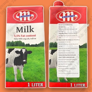 Sữa tươi tiệt trùng không đường Balan Hộp 1L