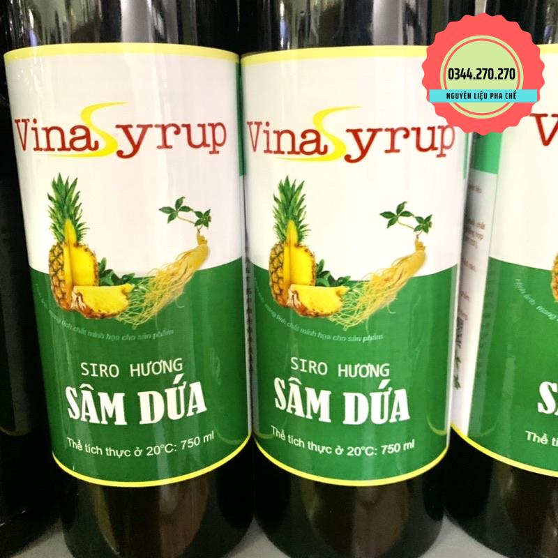 Siro Sâm Dứa Vina Syrup - Chai 700ml