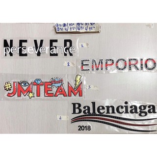 sticker hình ủi nổi logo chữ 03