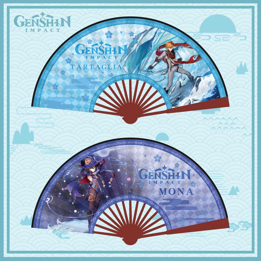 Quạt Gấp Hai Mặt Hóa Trang Nhân Vật Trong Harry Genshin Va Chạm