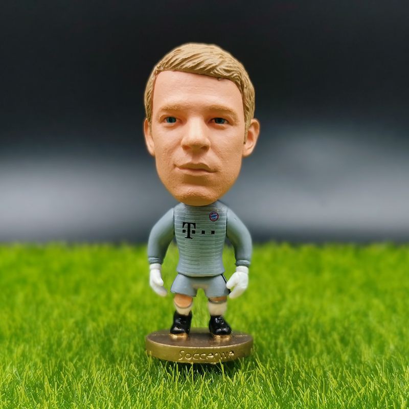 Mô Hình Cầu Thủ Bóng Đá Munich Levandowski Muller Roben Ribery JAMES Lahm Alonso Neuer